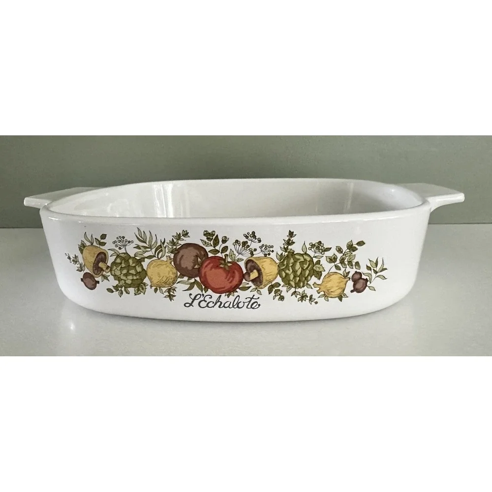 Vintage Corning Ware Spice of Life Casserole Baking Dish 1.5 Qt No Lid 70's